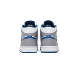 Air Jordan 1 Mid 'True Blue Cement' GS (2022)