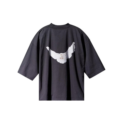 Yeezy Gap Engineered by Balenciaga Dove 3/4 Sleeve Tee 'Black'