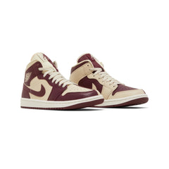 Air Jordan 1 Mid SE 'Split Beach Cherrywood Red' Women's (2022)