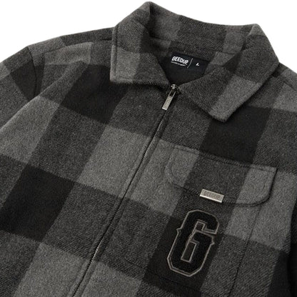 Geedup Play For Keeps Flannel Jacket 'Black/Grey' (2024)