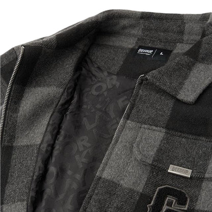 Geedup Play For Keeps Flannel Jacket 'Black/Grey' (2024)