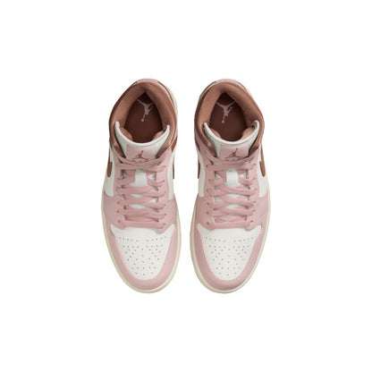 Air Jordan 1 Mid 'Pink Oxford Brown' Women's