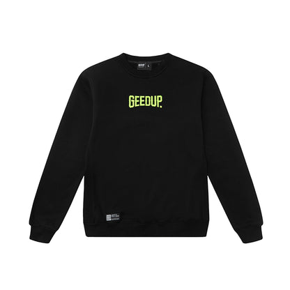 Geedup Always Neighbourhood Crewneck 'Black / Hyper Yellow' (2024)