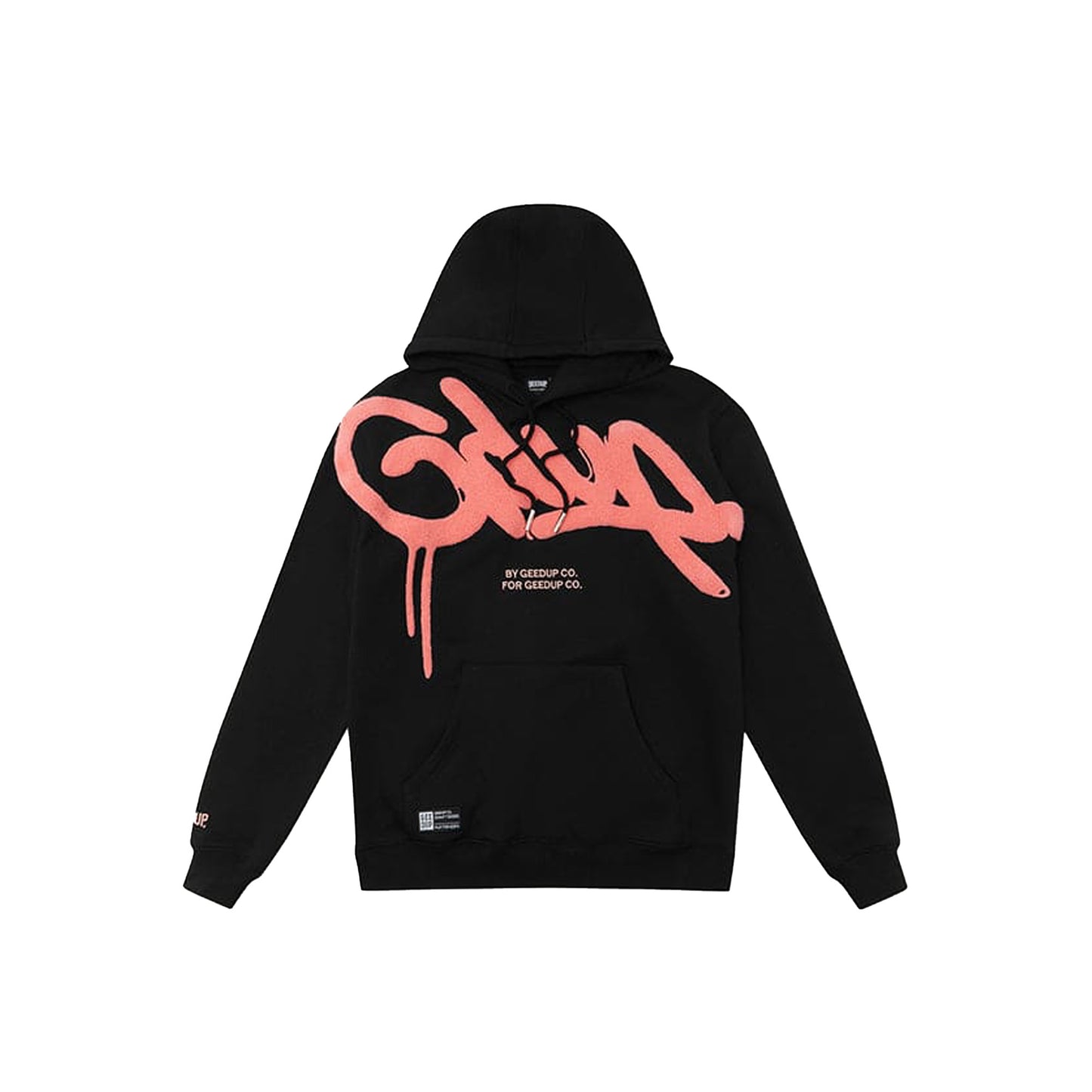 Geedup Handstyle Hoodie 'Black / Peach' (2024)