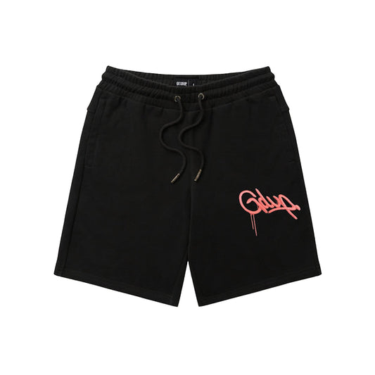 Geedup Handstyle EMB Shorts 'Black / Peach' (2024)