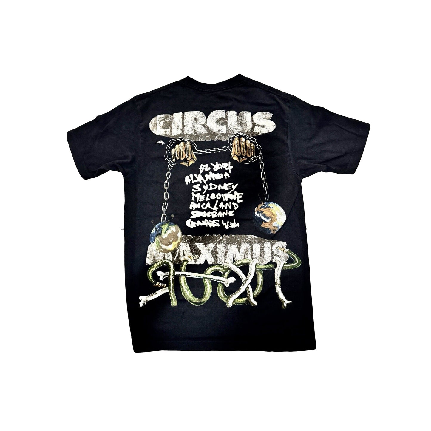 Travis Scott Australia Exclusive Utopia Circus Maximus Tour Merch Tee 'Black' (2024)