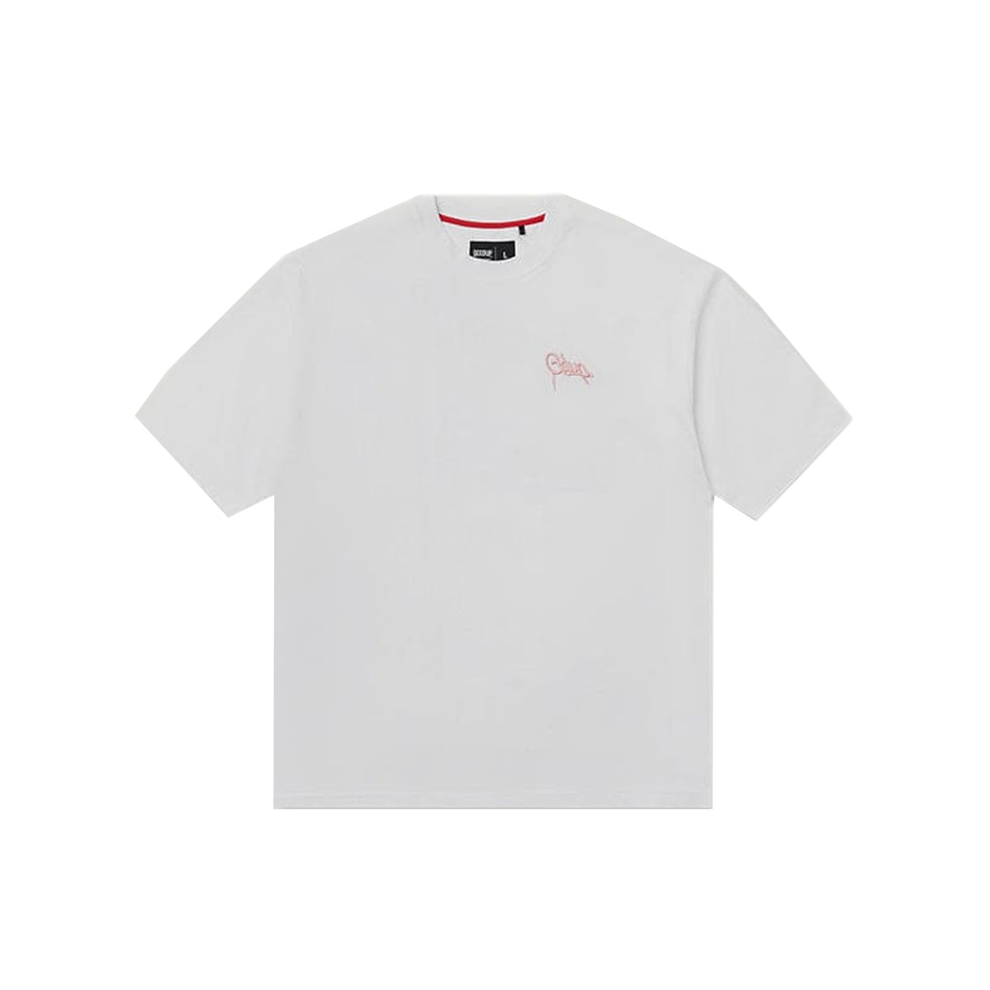 Geedup Handstyle EMB T-Shirt 'White / Pink' (2024)