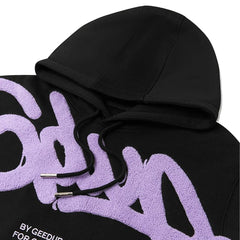 Geedup Handstyle Hoodie 'Black / Lavender' (2024)