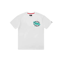 Geedup Proud To Be A Problem T-Shirt 'White Aqua'