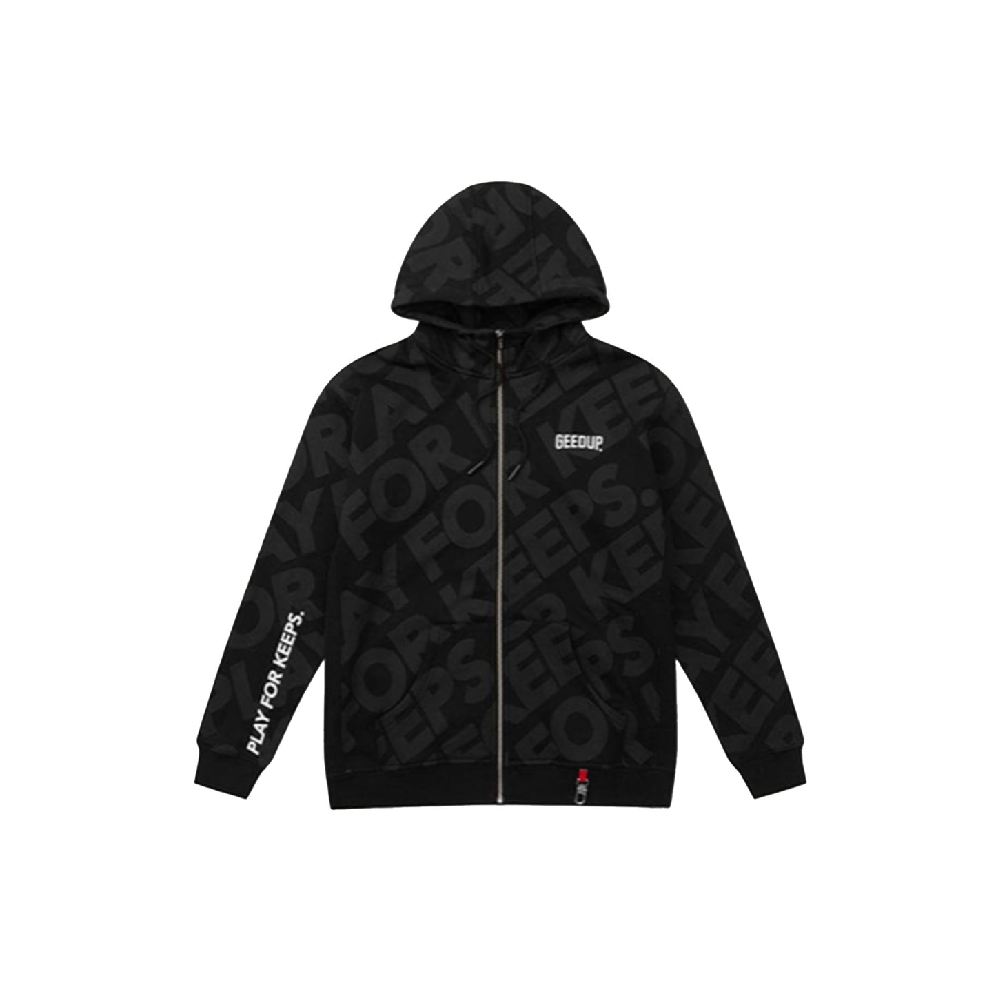 Geedup Play For Keeps Monogram Zip Jacket 'Black'