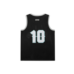 Geedup Team Logo Basketball Jersey 'Black / White / Blue' (2024)