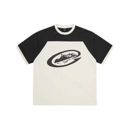 Corteiz Alcatraz Wrap Around Raglan Tee 'Off-White / Black'