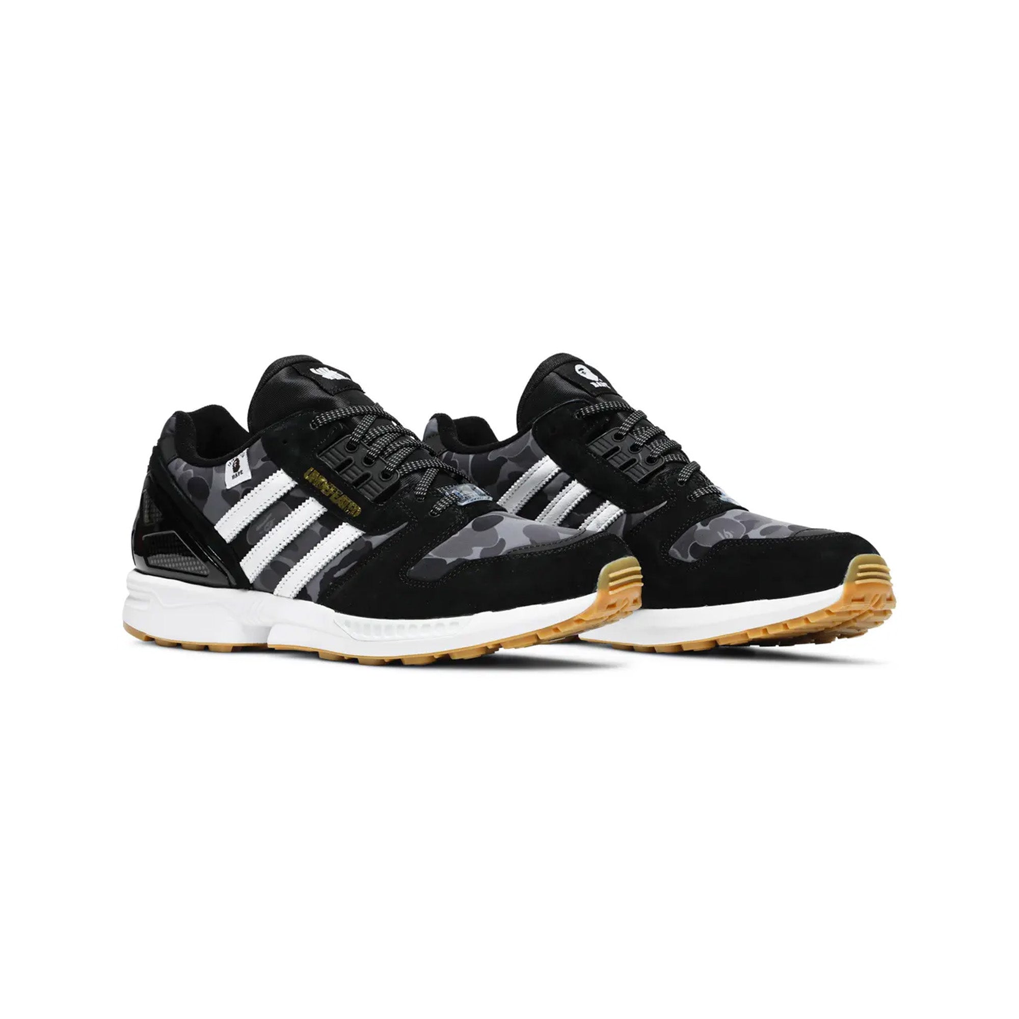 Adidas-ZX-8000-X-Bape-X-Undefeated-'Black'-front-side