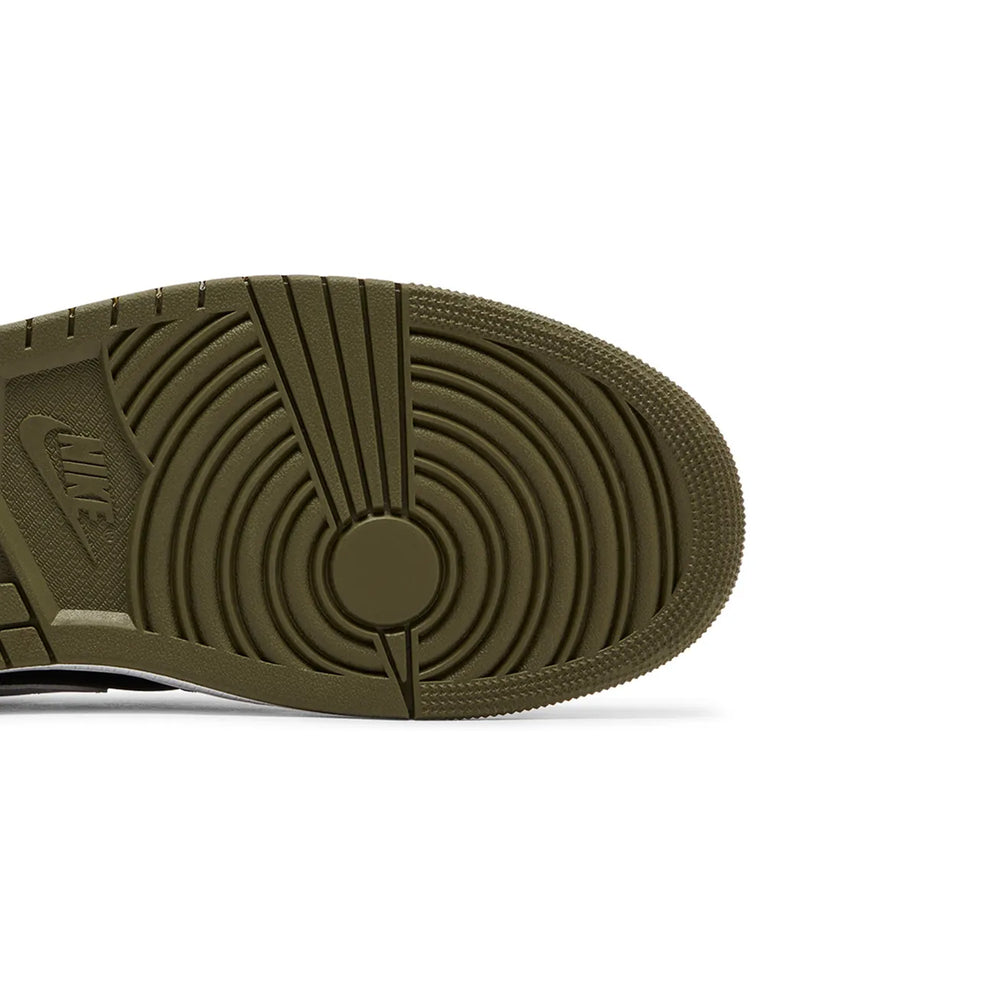 Air-Jordan-1-Mid-‘Black-White-Olive’-(2024)-8