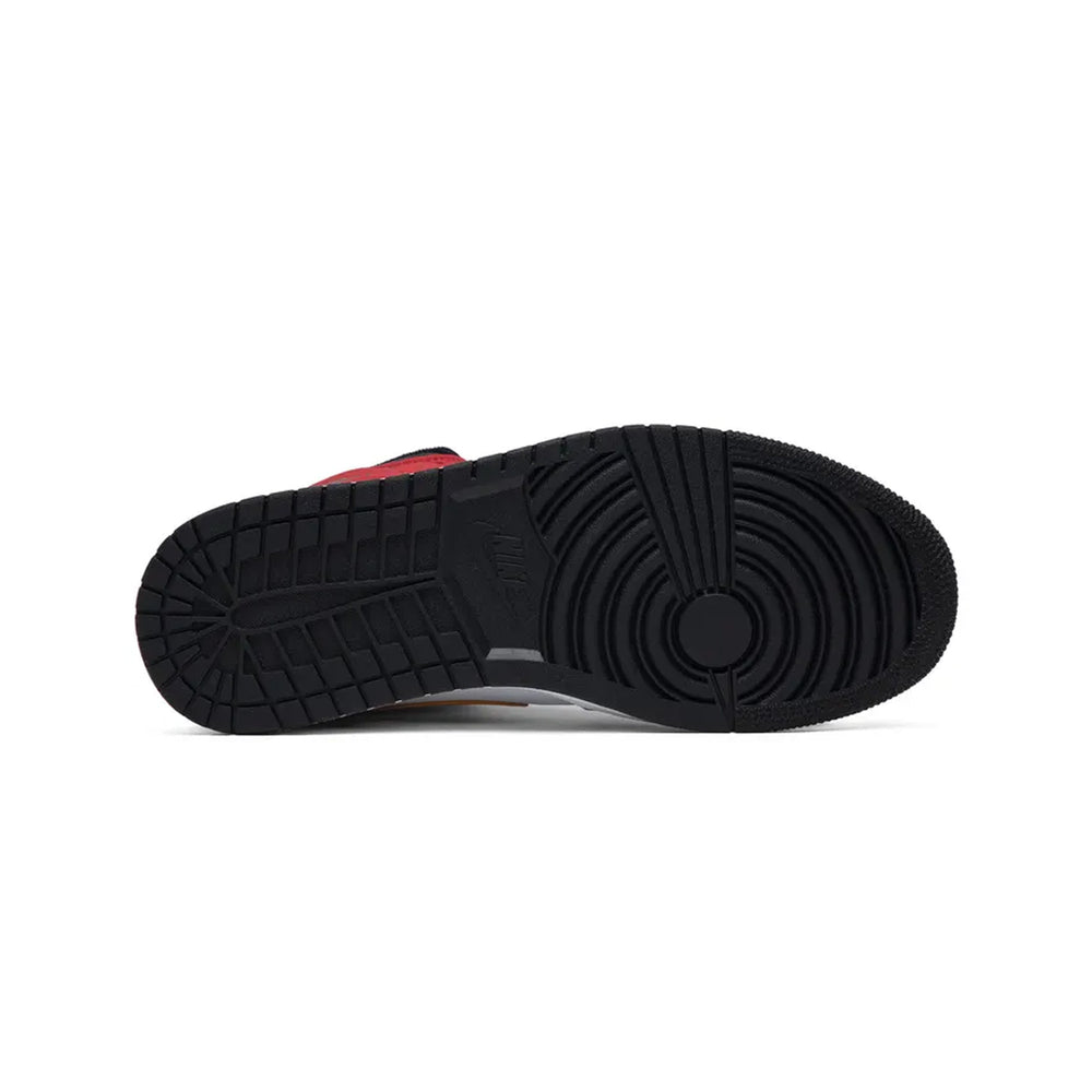 Air-Jordan-1-Mid-‘Bred-Multi-Colour’-(New)-sole