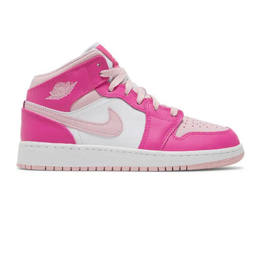 Air-Jordan-1-Mid-‘Fierce-Pink’-GS-side