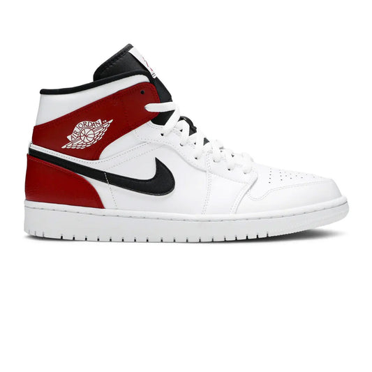 Air-Jordan-1-Mid-‘White-Black-Gym-Red’-(2019)-side