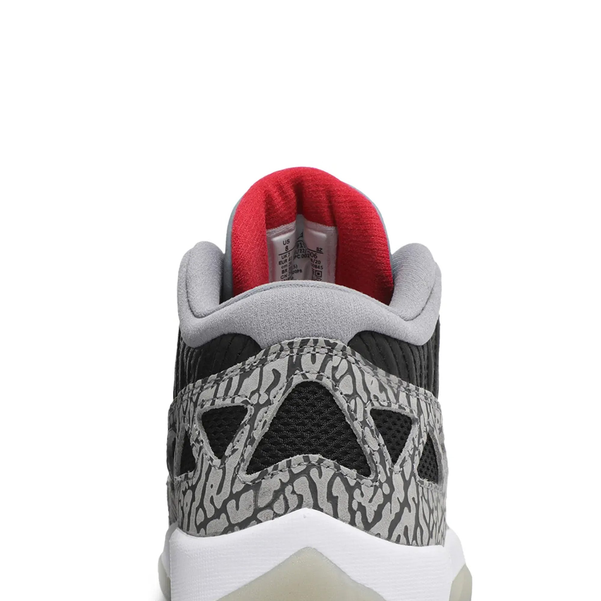 Air-Jordan-11-Low-IE-‘Black-Cement’-(2020)-back-close-up