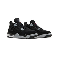 Air-Jordan-4-‘Black-Canvas’-GS-(2022)-front-side