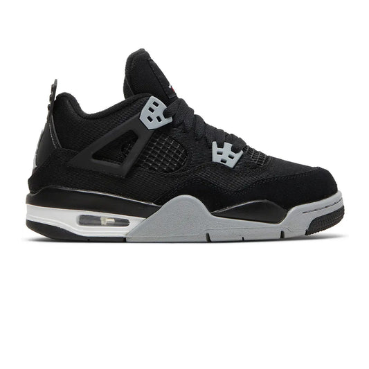 Air-Jordan-4-‘Black-Canvas’-GS-(2022)-side