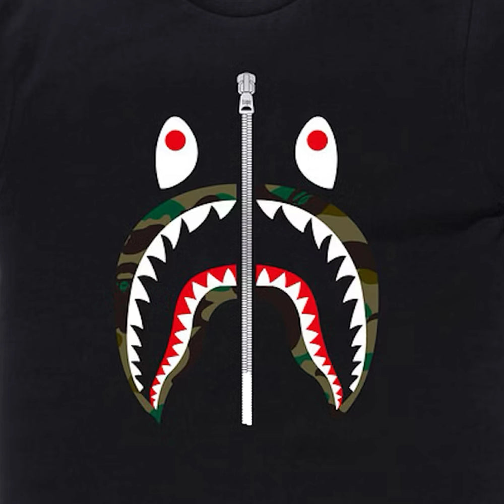 BAPE-1st-Camo-Shark-Tee-‘Black—Green’-2