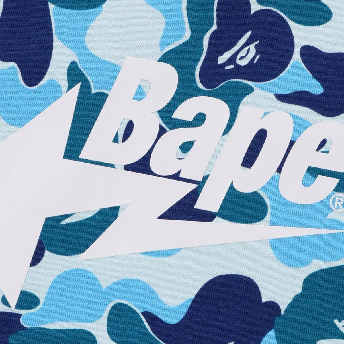 BAPE STA Blue camo パーカー a bathing ape BAPE Bathing Ape Blue Camouflage Shark Hood Full-Zip Windbreaker