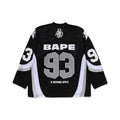 BAPE Line Camo Jacquard Logo Relaxed Fit Ice Hockey Jersey 'Black'