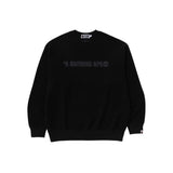 BAPE-Logo-Relaxed-Fit-Crewneck-Sweatshirt-‘Black’-