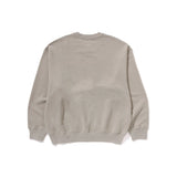 BAPE-One-Point-Relaxed-Fit-Crewneck-Sweatshirt-‘Beige’-2