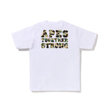 Bape-1st-Camo-College-Ats-Tee—White-(Yellow)-2