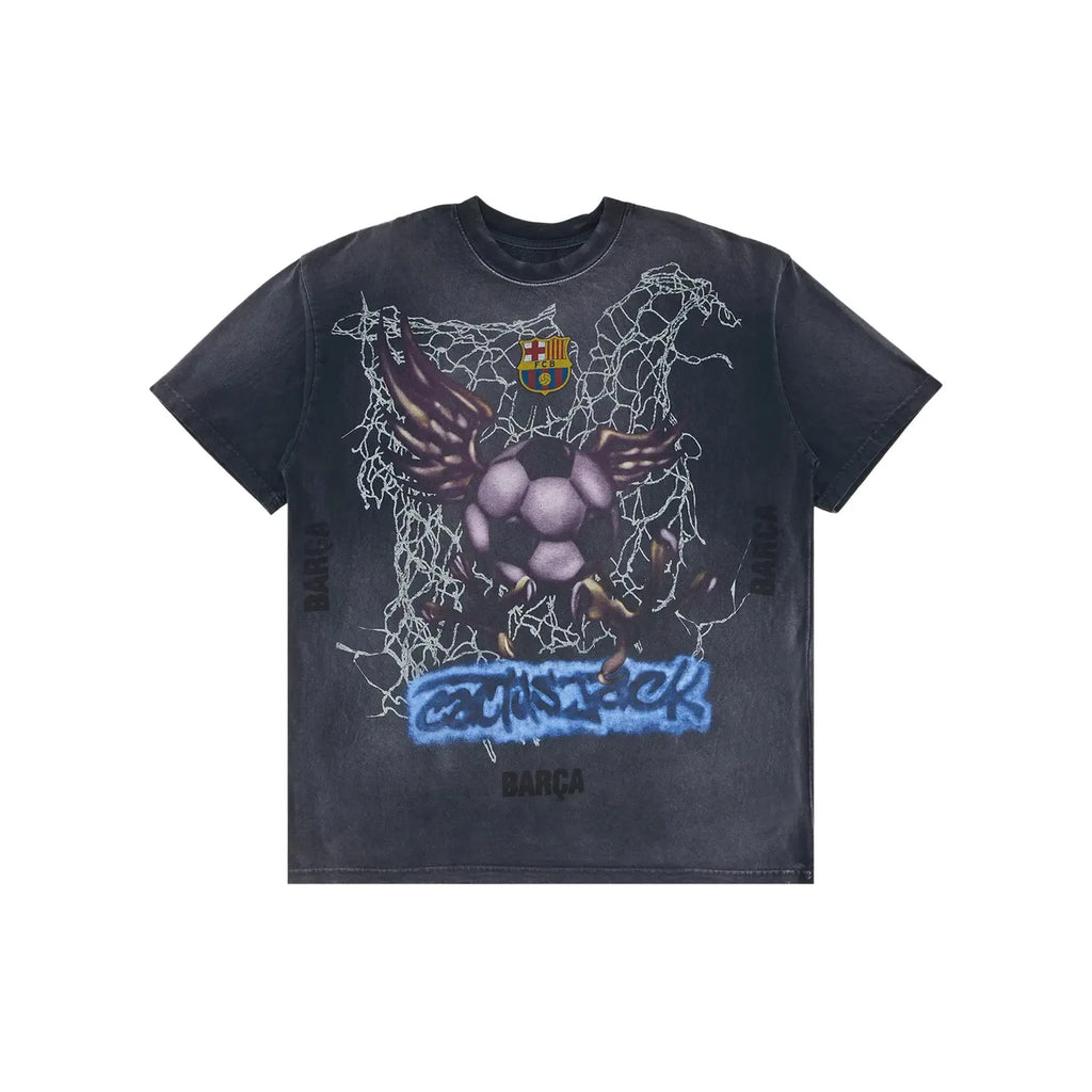 Cactus Jack by Travis Scott x FC Barcelona Washed Spray Logo T