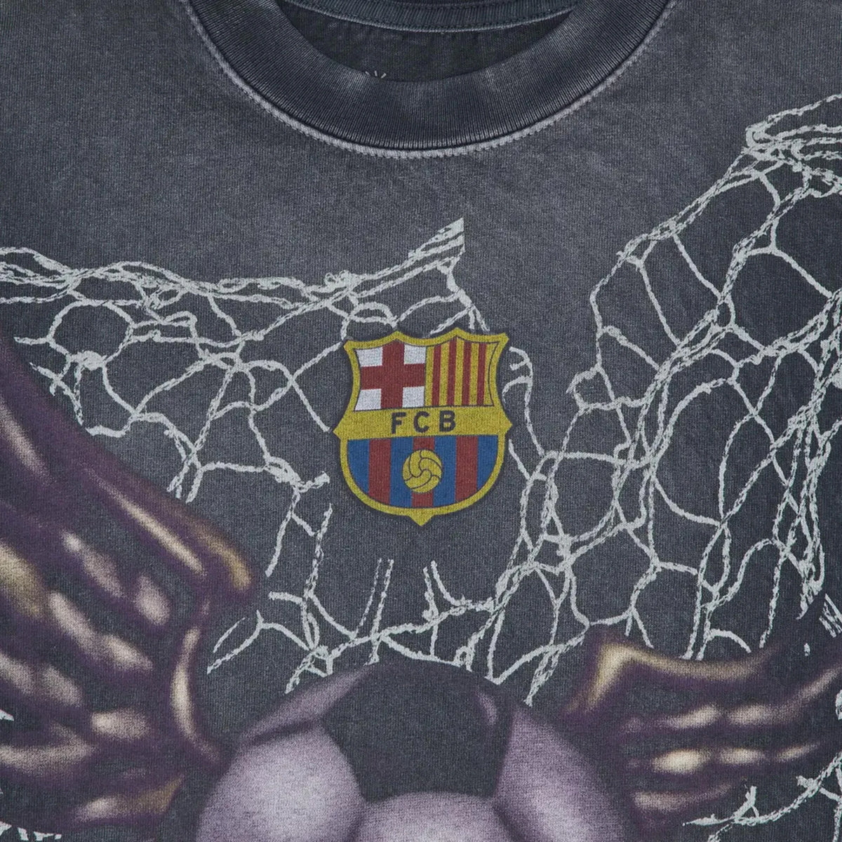 Cactus Jack by Travis Scott x FC Barcelona Washed Spray Logo T