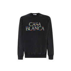 Casablanca-Ange-de-Jour-Stacked-Logo-Sweatshirt-‘Black’-