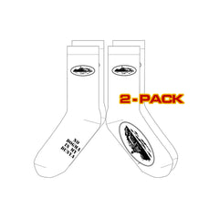 Corteiz-Alcatraz-Socks-(2-Pack)-‘White’