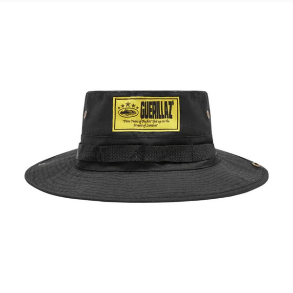 Corteiz OG Guerillaz Bucket Hat 'Black / Yellow'