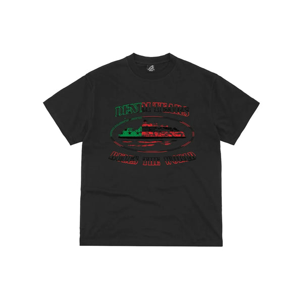 Corteiz x Denim Tears Cortears OG Alcatraz Tee 'Black' (2025)
