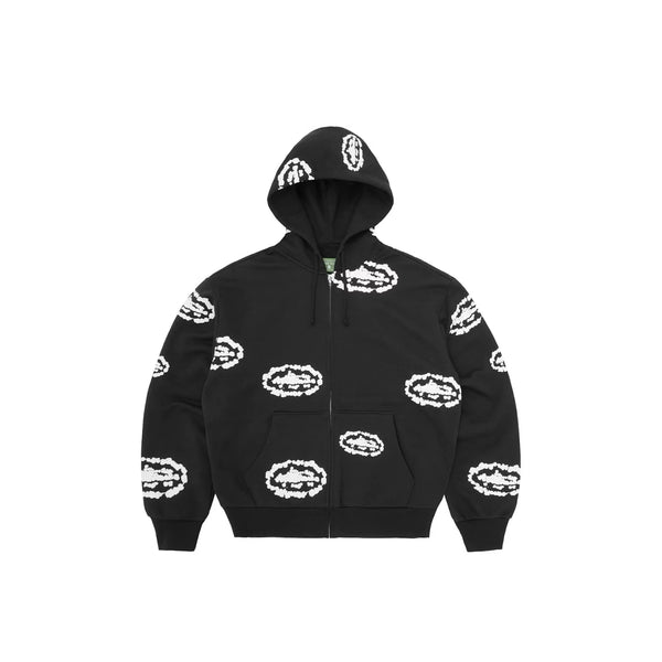 Corteiz x Denim Tears Island Wreath Zip Hoodie 'Black' (2025)