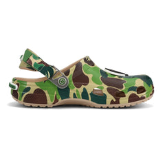 Crocs-Classic-Clog-A-Bathing-Ape-ABC-‘Camo-Green’-(2025)-1