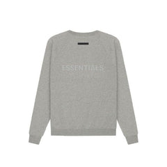 ESSENTIALS Pull Over Crewneck 'Dark Heather Oatmeal' SS21