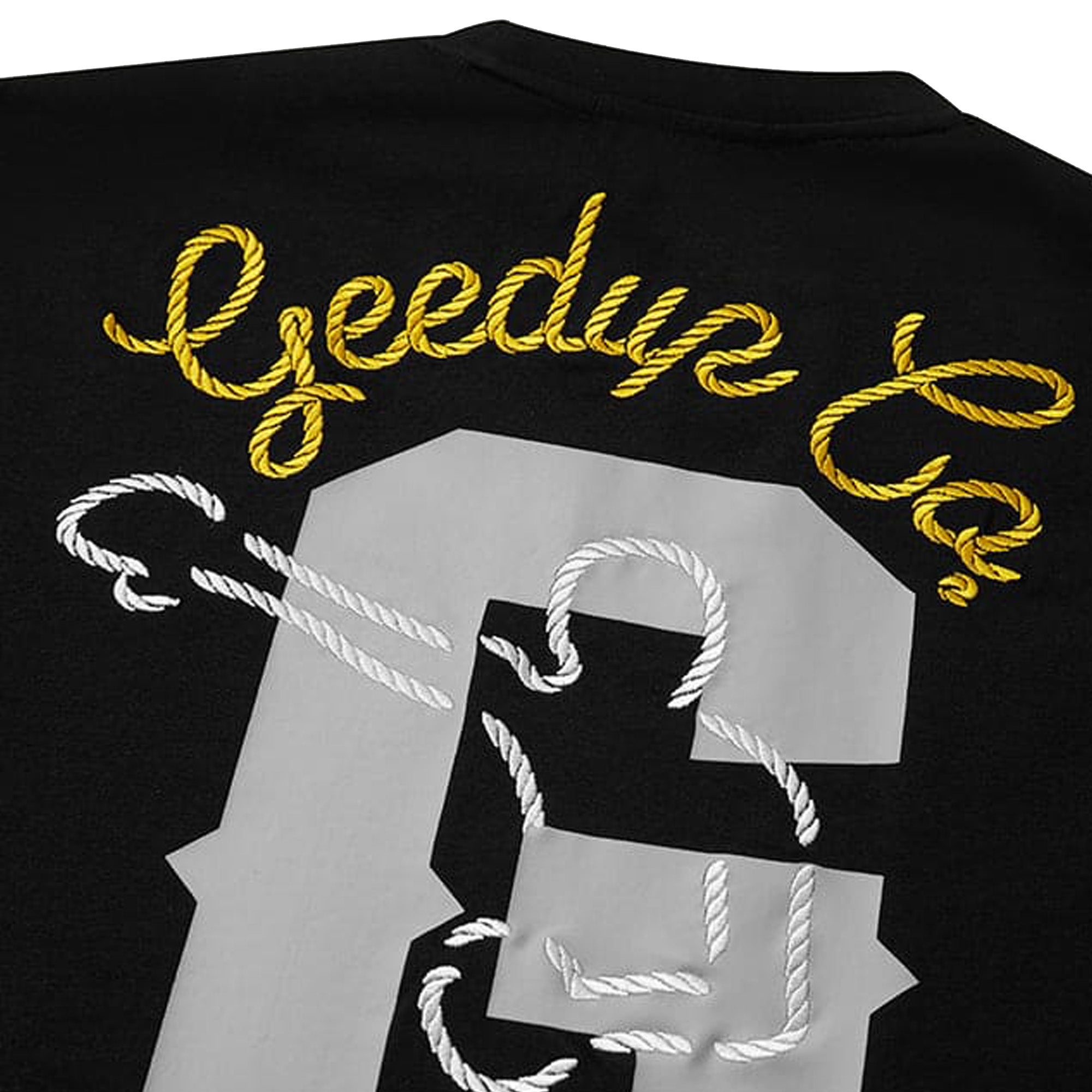 Geedup-Boxer-T-Shirt-'Black-/--Yellow'(2025)-back-close-up