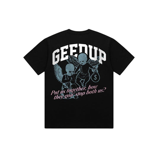 Geedup-Cherubs-T-Shirt-Black/Blue/Pink-back