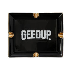 Geedup-Core-Logo-Ash-Tray-‘White-Black’-top-down