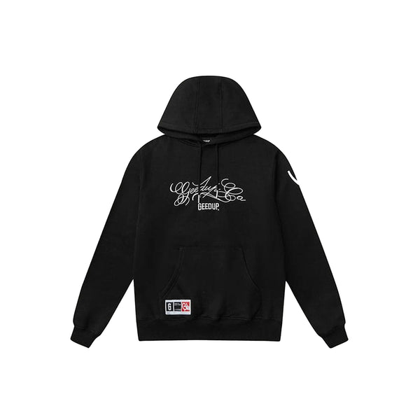 Geedup Cursive Logo Hoodie 'Black / White' (2026)
