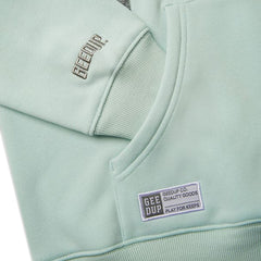 Geedup-Handstyle-Cropped-Hoodie-‘Teal-/–Grey’(2025)-details