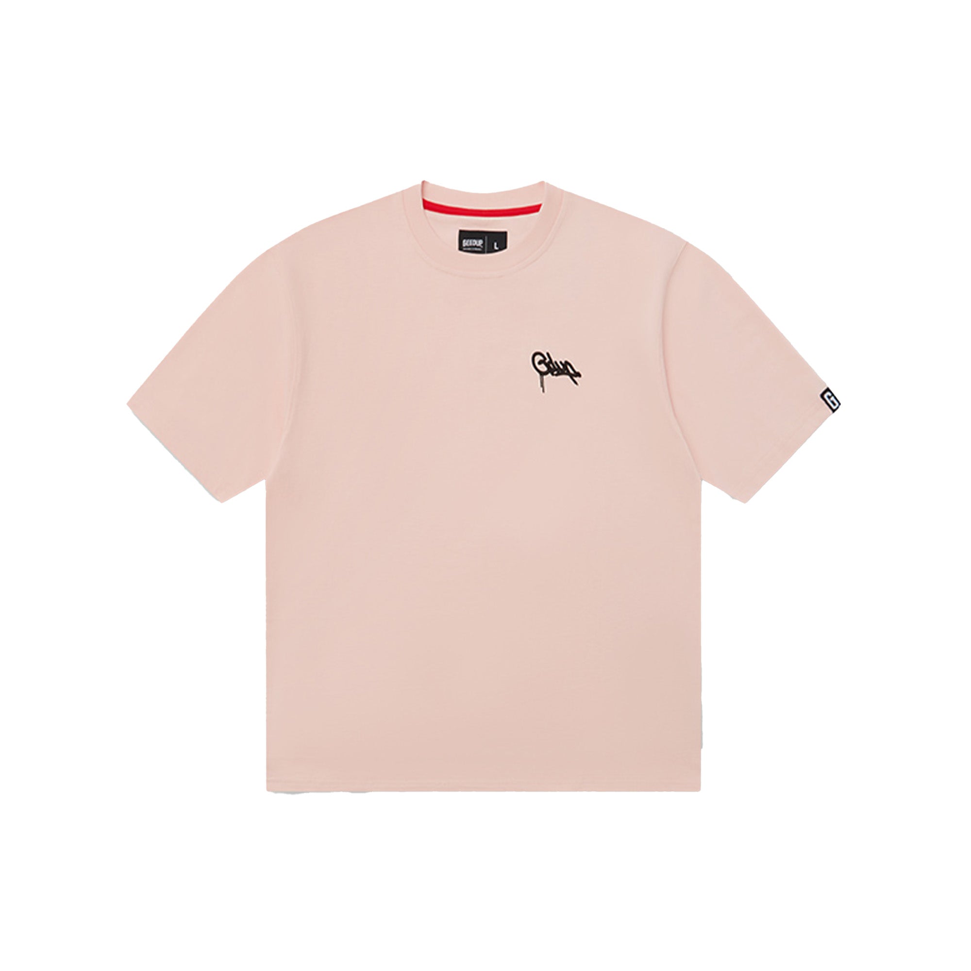 Geedup-Handstyle-EMB-T-Shirt-Pale-Pink-2024-front