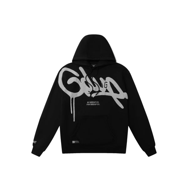Geedup Handstyle G Hoodie 'Black / Light Grey' (2025)