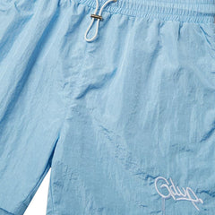 Geedup-Handstyle-Nylon-Shorts-'Light-Blue'(2025)-front-close-up