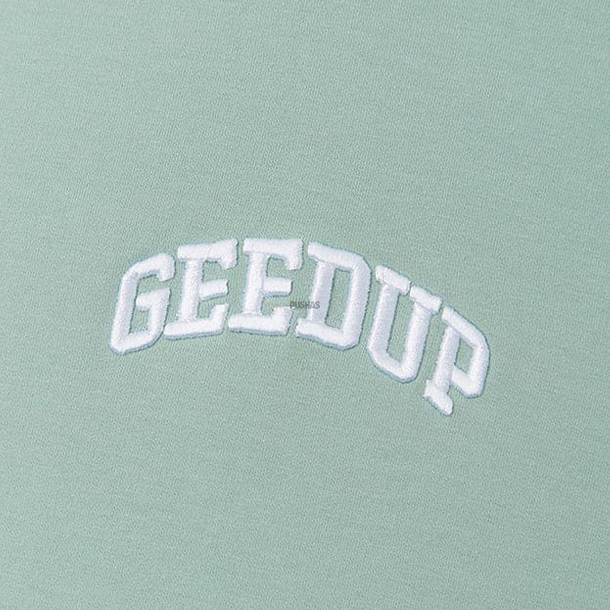 Geedup-Micro-Team-Logo-Hoodie-'Pistachio'-(2024)-logo-close-up