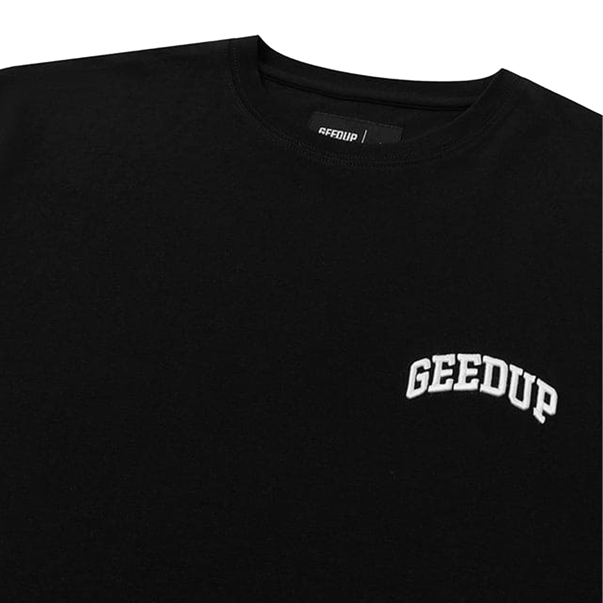 Geedup-Micro-Team-Logo-T-Shirt-'Black'-(2024)-front-close-up