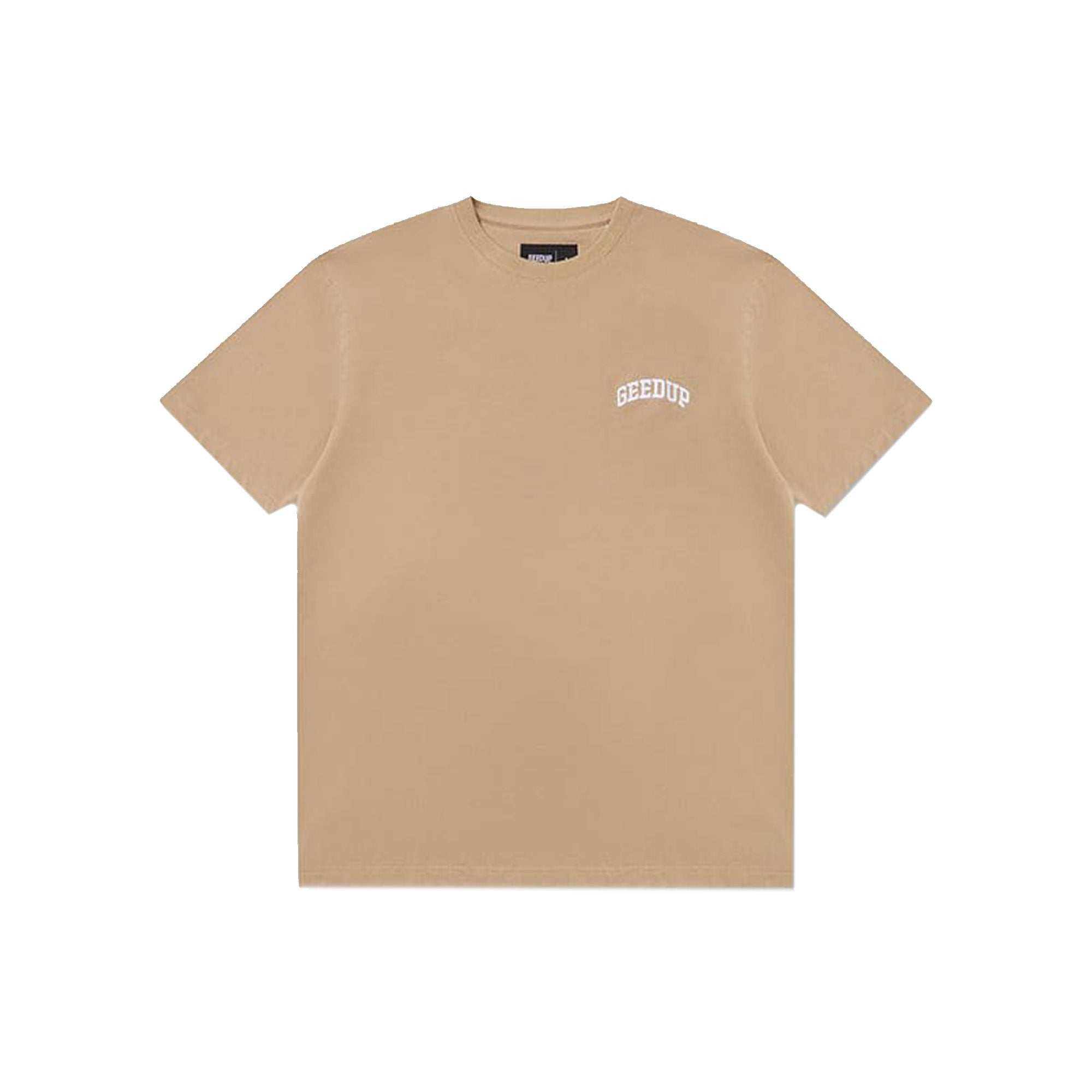 Geedup-Micro-Team-Logo-T-Shirt-'Tan'-(2024)-front